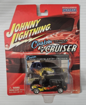 Johnny Lightning Custom Chrysler PT Cruiser 2002 Black Retro Styled Wagon Flames - £9.86 GBP