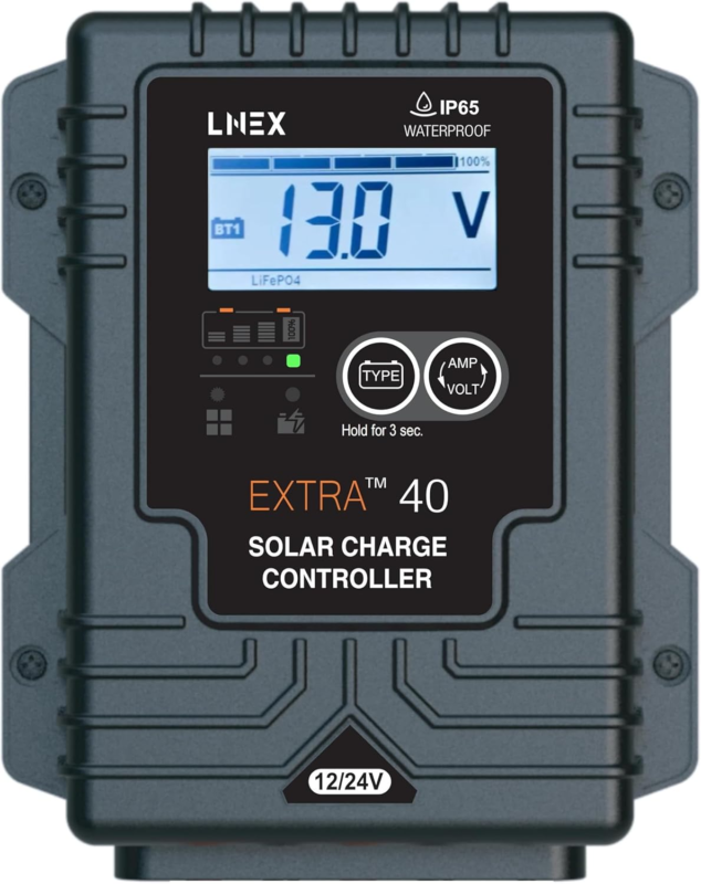 Solar Charge Controller Waterproof, Negative Ground Solar Panel Regulato... - $135.53