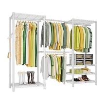 E1 Heavy Duty Clothes Rack, 6 Tiers Metal Freestanding Garment Rack, Expandable  - £170.66 GBP