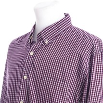 J Crew Red Blue Gray Tartan Plaid Button Down Casual Shirt Mens XL - £11.76 GBP