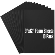 Houseables EVA Foam Sheets, Craft, Cosplay, 6mm Thick, Black, 10 Pack, 9... - £20.44 GBP
