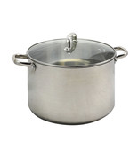Oster Adenmore 16 Quart Stainless Steel Stock Pot With Tempered Glass Lid - $1,351.50 MXN
