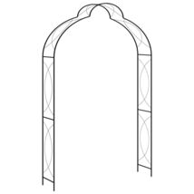 Garden Arch Black Powder-coated iron Large Decorative Inlays - $81.63 CAD