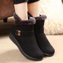 Women winter boots high quality suede flat casual boots women shoes warm velvet  - £27.78 GBP