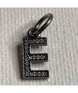 Genuine Retired Pandora Letter “E” Dangle Charm 925 ALE - €34,38 EUR