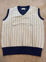 Bogey Boys Gray Blue Striped Sweater Vest XL X-Large NEW - $937.43 MXN