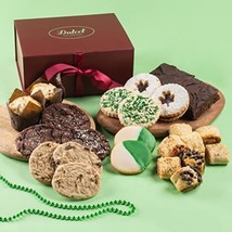 St. Patricks Day Lucky Shamrock Ideal Gift Box Includes Flavorful Brownies, Muff - £53.57 GBP