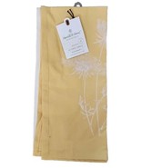 Hearth &amp; Hand Kitchen Towels Set Of 2 Yellow Floral 100% Cotton 18&quot; X 28&quot; - £9.43 GBP