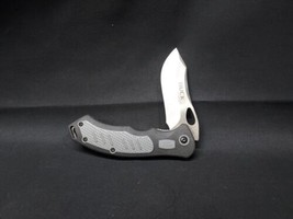 Buck 780 Expert Pocket Knife Liner Lock Plain Blade Black and Gray Handl... - £15.91 GBP