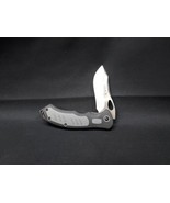 Buck 780 Expert Pocket Knife Liner Lock Plain Blade Black and Gray Handle HUNTER - $20.35