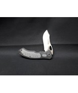 Buck 780 Expert Pocket Knife Liner Lock Plain Blade Black and Gray Handl... - $20.35