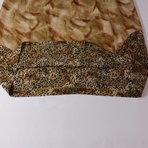 Studio C Women's Brown Animals Leopard Print  Button Long Wrap Skirt Size XL image 8