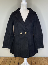 shein NWOT women’s Button front pea coat size S black HG - $15.06