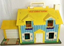 1972 Fisher Price Family House Set 952 Little People Play Family Complete Vtg - £58.21 GBP