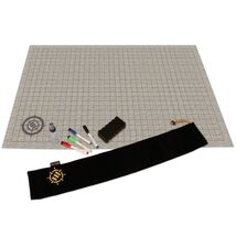 Enhanced Gaming Stone Terrain Tabletop RPG 24" x 36" Dry Erase 1" Grid Mat - $69.57