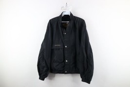 Vintage 90s Harley Davidson Mens Small Spell Out Reflective Bomber Jacket USA - $98.95