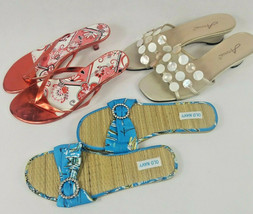 Women&#39;s sandals 7/8  LOT Of 3 Old Navy Annie No Boundries - $35.99