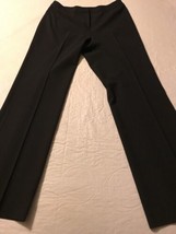 Lafayette 148 New York Women&#39;s Pants Black Wool Stretch Size 8 - £39.56 GBP