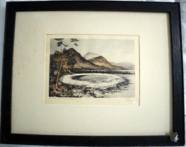 PHILIP NORMAN FSA Hand Colored Engraving c1910 Loch White Fairies SIGNED... - £146.37 GBP