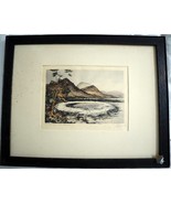 PHILIP NORMAN FSA Hand Colored Engraving c1910 Loch White Fairies SIGNED... - £146.36 GBP
