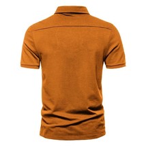 Camiseta Polo Verano Hombre Solapa Manga Corta Botón Delgado Deportes Aire Libre - £18.56 GBP