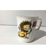 Royal Albert Fine Bone China cup with UK Lion and Union Jack numbered B77-8 - £11.36 GBP