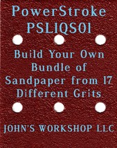 Build Your Own Bundle of PowerStroke PSL1QS01 1/4 Sheet No-Slip Sandpaper 17 Grt - £0.76 GBP