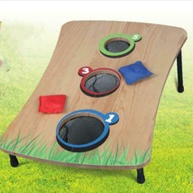 Bean Bag Toss Game Foldable Wooden Board Kids Family Fun Outdoor Indoor Game  - £22.71 GBP