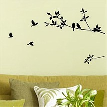 Picniva Matte White 13&#39;&#39; X 30&#39;&#39; Birds Flying Tree Branches Wall Sticker ... - $12.69