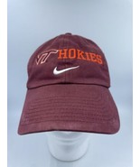 Nike Virginia Tech Hat Hokies VT Maroon Baseball Cap NCAA Football Strap... - £9.94 GBP