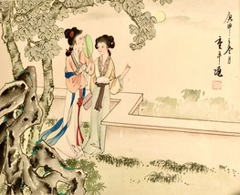 19th/20th Century Signed Chinese Water Color Painting 10” x 12” Garden S... - £3,909.16 GBP