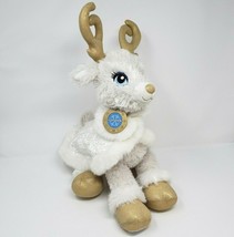 BUILD A BEAR MERRY MISSION REINDEER GOLD GLISTEN W/ CAPE STUFFED ANIMAL ... - £30.44 GBP