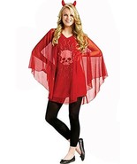 Devilish Sheer Poncho attached Skull Shirt Halloween Costume Junior 0-9 ... - $396.55 MXN