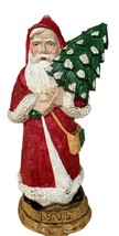 Vintage 1905 Father Christmas of Great Britain Santa Carved Resin Figure 8.5&quot; - $19.79