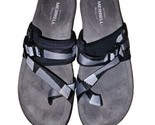 Merrell J004198 District 3 Wrap Web Black Gray Strappy Sandals Women sz ... - $19.48