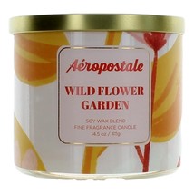 Aeropostale 14.5 oz Soy Wax Blend 3 Wick Candle - Wild Flower Garden - £18.41 GBP