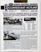 NHRA North Central Division Newsletter Brochure June 1999	4982 - $9.89