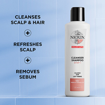 Nioxin System 3 Cleanser for thinning color treated hair image 5