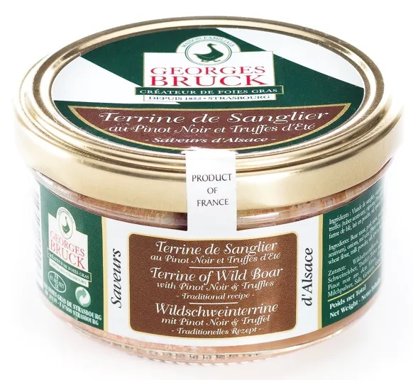 GEORGES BRUCK STRASBOURG - Wild Boar Terrine with Pinot Noir and Summer Truffles - $51.95