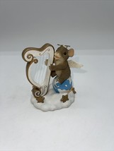 Fitz &amp; Floyd Charming Tails &quot;Harp The Herald Angels Sing&quot; Figurine Christmas - £11.62 GBP