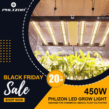  FD4500 450W LED Plant Lamp for Hydroponics Full Spectrum Indoor Veg Flo... - £250.35 GBP