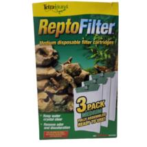 Tetrafauna ReptoFilter Medium Filter Cartridge Replacements, 3 Count / NEW - £5.50 GBP