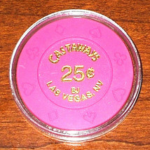(1) 25 Cent Castaways CASINO CHIP - Las Vegas, Nevada - Bud Jones - 2003 - $11.95