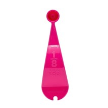 Tupperware 1/8 TSP Measuring Spoon Dark Pink Embossed Curved 6146 Replac... - $9.76
