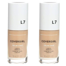 Pack of (2) New COVERGIRL, truBlend Liquid Foundation Makeup, L7 Warm Beige 1 oz - £19.53 GBP