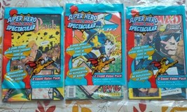 3 Sealed Bags Super Hero Comic Book Spectacular W X Factor Moon Knight Nomad Ff! - £21.71 GBP