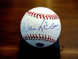 Willie Mccovey Mvp Sf Giants Padres Hof Signed Auto Oml Baseball Feller Museum - £158.26 GBP