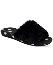 Inc International Concepts Womens Polka Dot Slides Slippers, Black, Size 11/12 - £17.31 GBP