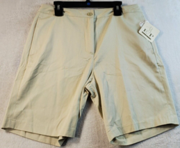EP Pro Golf Shorts Womens Size 4 Beige 100% Cotton Flat Front Light Wash... - £12.35 GBP