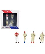 &quot;Race Drivers&quot; 4 Piece Diecast Figure Set &quot;BRE&quot; for 1/64 Scale Models by... - £21.01 GBP